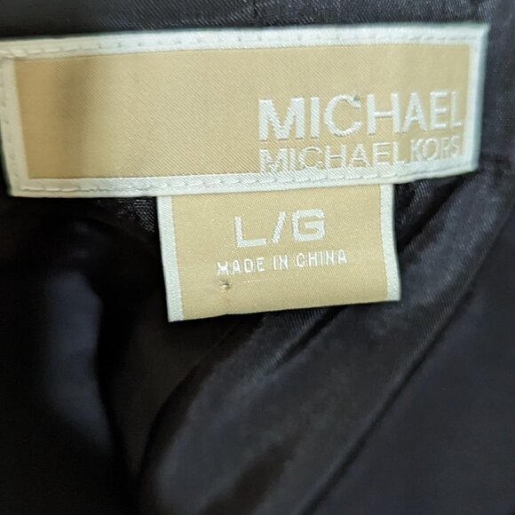 MICHAEL Michael Kors Red Black Tweed Plaid Jacket Size Large – Boxy Button Front - Picture 7 of 8